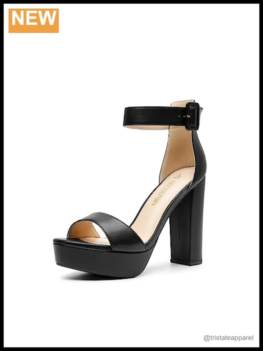 Platform High Heel Sandals | Open Toe Ankle Strap Block Heel Wedding Party